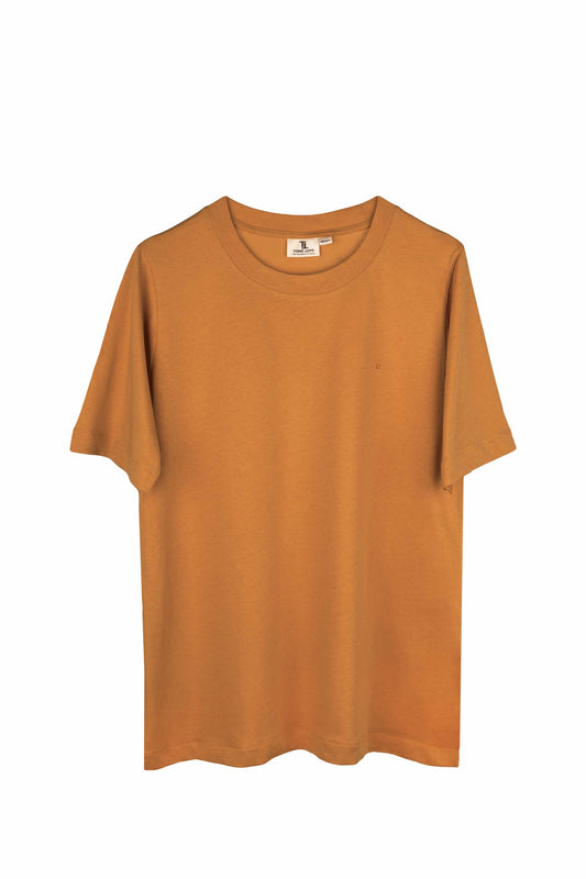 Kadın O Yaka Pudra Tişört