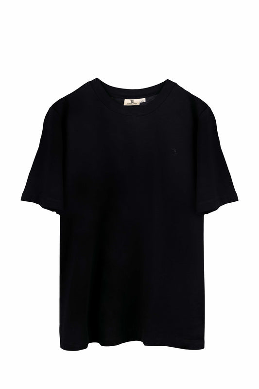 Kadın O Yaka Siyah Tişört