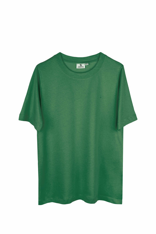 Kadın O Yaka Çim Tişört